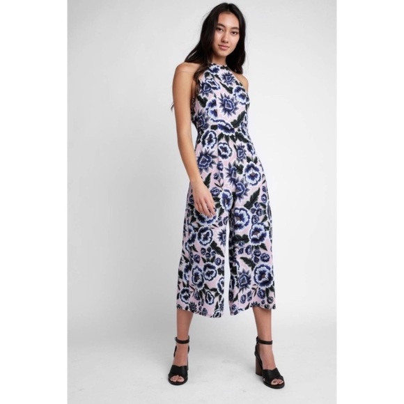 Show Me Your MuMu Julianna Floral Backless Cropped Jumpsuit - Picture 1 of 11